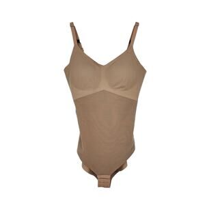 Honeylove Cami Shapewear Adjustable Strap Nude Bodysuit Size Medium